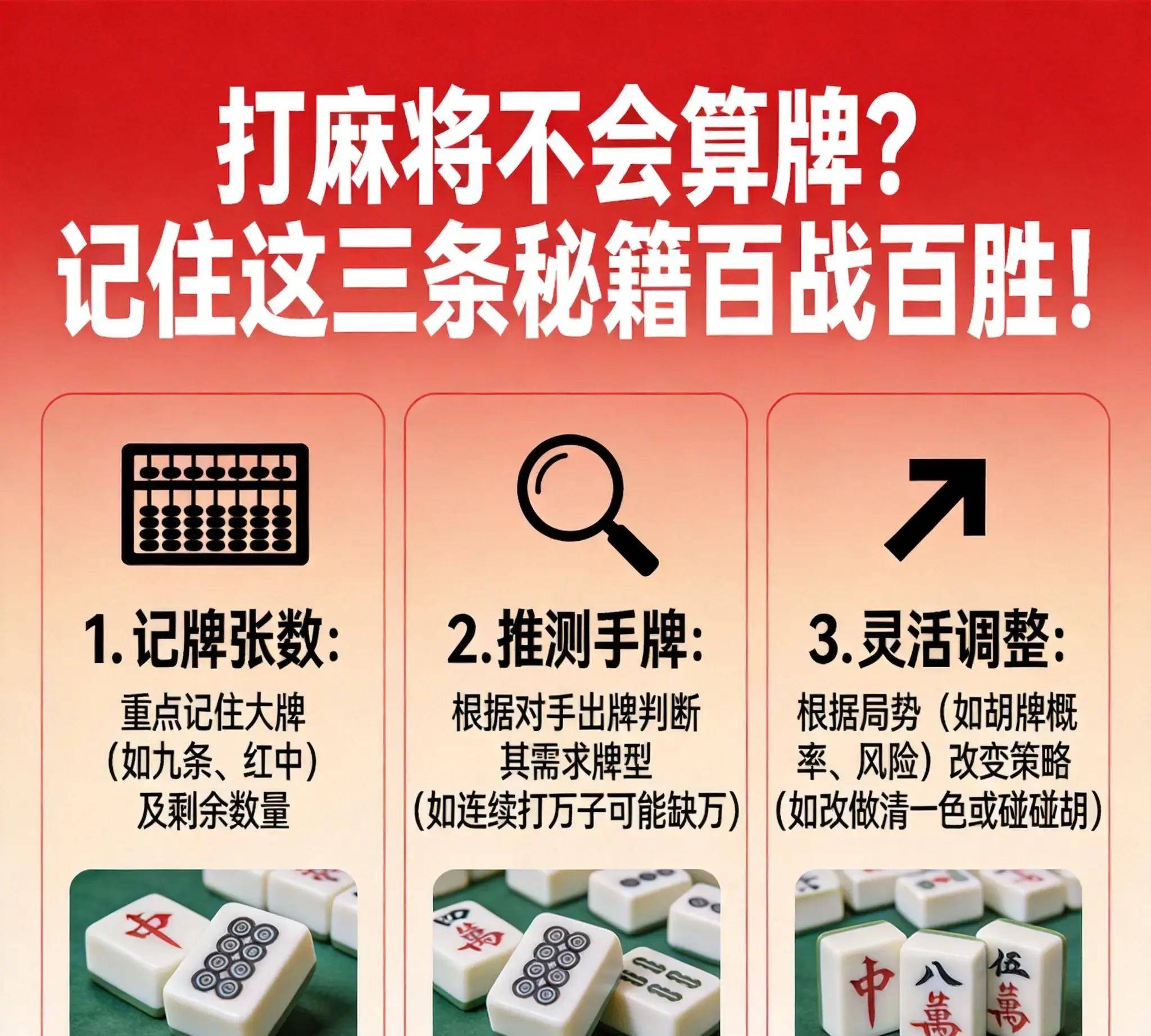 打麻将时困惑：自己总猜不透对手的牌路!